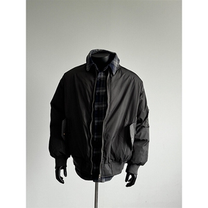 【有货】拼接假两件棒球服棉衣外套保暖工装棉服 MY716 特P86图片