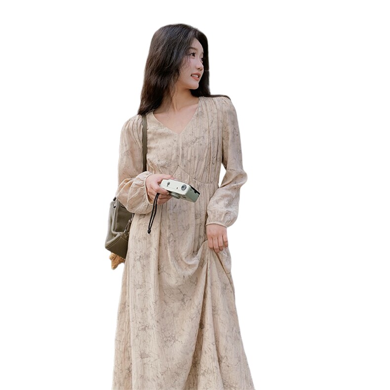 新款~24春款水墨画风连衣裙C283-X603,女装短外套,2C283