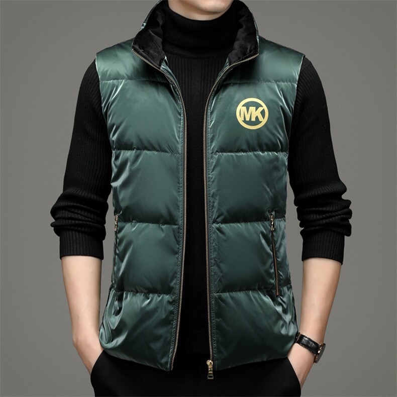 厚款羽绒服马甲立领冬季中年男士休闲时尚冬装外套ZL32139-P200，男装羽绒服，电商B212（原钱塘6029）