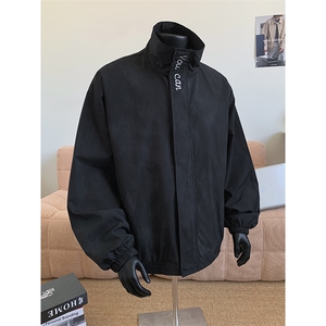 JK211/P65春装新款个性刺绣立领扎染设计潮牌夹克男美式外套图片