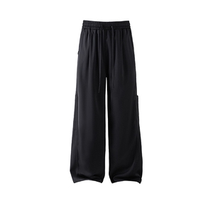 白底    垂感大码宽松休闲裤长裤直筒裤A014-DY25319-P60图片