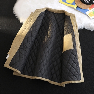 风棉衣复古唐装男冬款立领大码棉麻夹棉保暖外套棉服1181p145图片