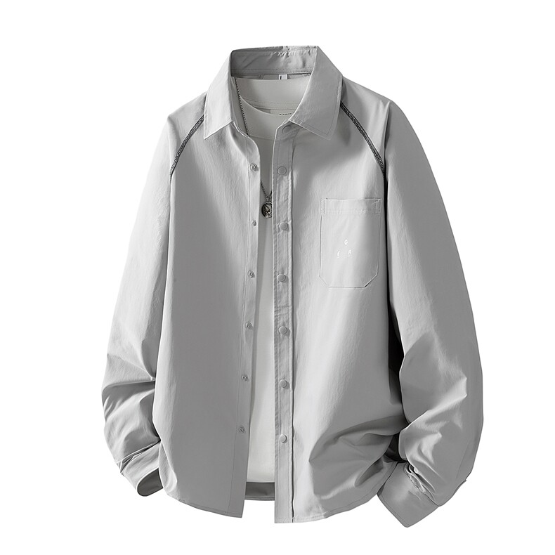 春季新款男士衬衫外套青少年拼色宽松工装夹克上衣GS60102，男装夹克，星座1206（原A206）