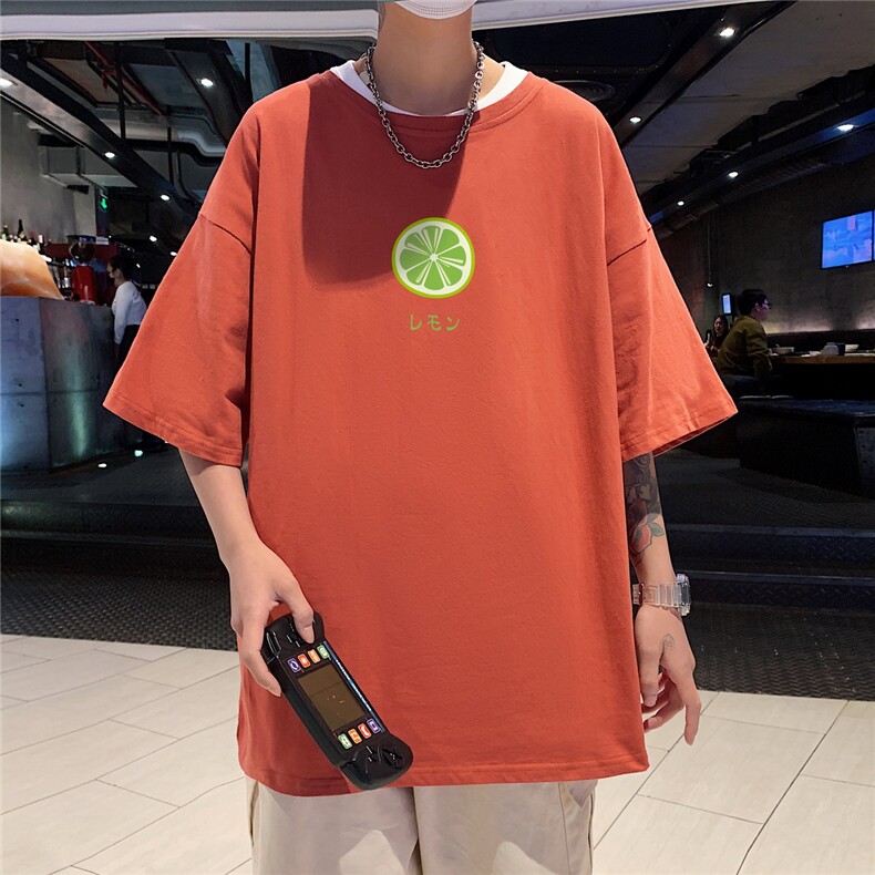 短袖男夏宽松纯棉T恤男百搭港风韩版情侣中性日系潮DT0219P20,男装T恤,星座1016-1（原电商B408-1）