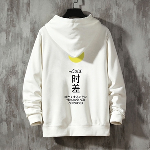 WY2047-P40 纯连帽卫衣男大码运动帽衫宽松薄外套图片