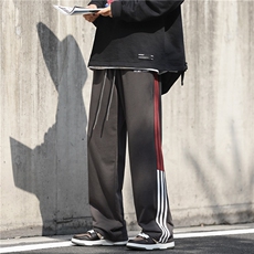 新款裤子男裤男直筒韩版潮流百搭宽松休闲裤X5656-模特图-P50控69，男装休闲裤，电商A061-1