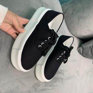 欧洲站帆布系带底帮厚底松糕坡跟休闲板鞋,其它,她他麦