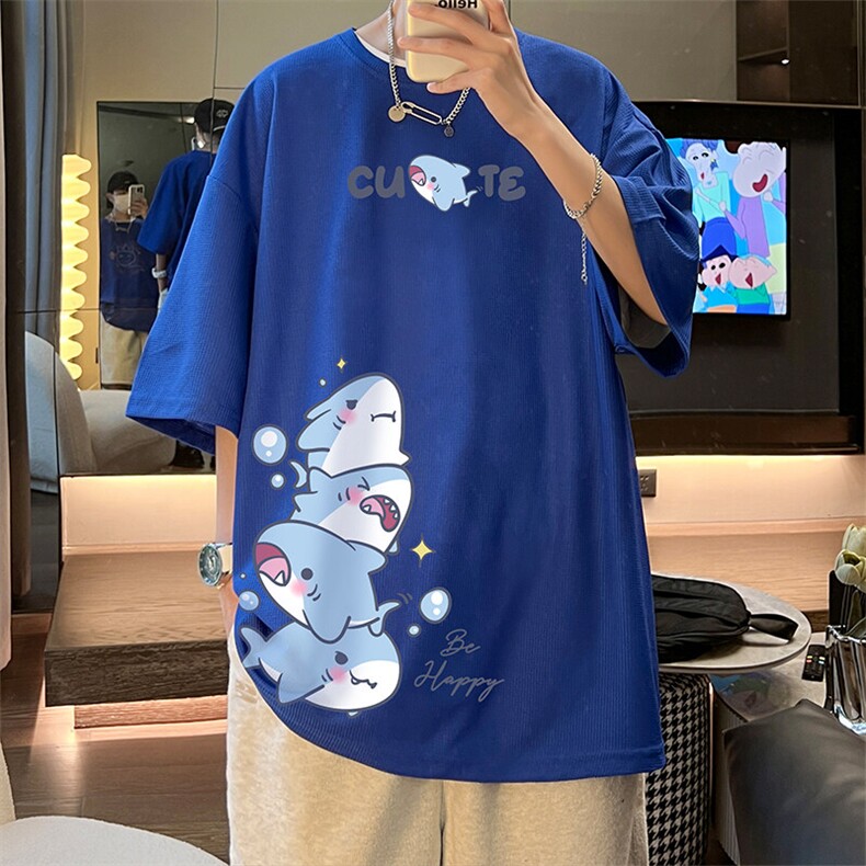 华夫格t恤男短袖男大码五分袖大皂风HT73432-P22,男装T恤,电商A040