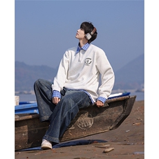 假两件大码M-5XL卫衣表面棉底部聚酯纤维78074P59控88，男装卫衣，星座227-7