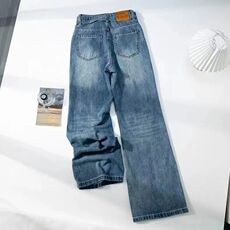1506-1/G25170/P49秋冬新款美式复古拼接微喇叭牛仔裤，男装牛仔裤，星座1506A