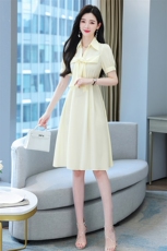 法式衬衫连衣裙女夏2024新款气质收腰高级感衬衣裙设计感小众高端，女装连衣裙，火爆靓佳人