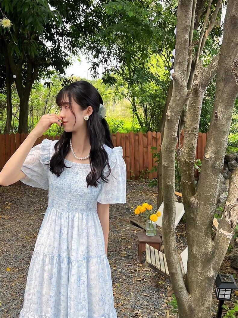 现货夏季新款连衣裙，女装连衣裙，YI MAN