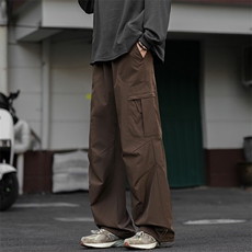 美式复古防水大口袋伞兵裤宽松直筒休闲工装裤K24099-特P38控78，男装工装外套，电商A001