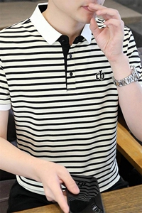 84042-P38春秋新款短袖T恤男休闲打底衫图片
