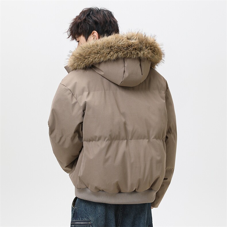 潮流宽松连帽棉服高街潮牌休闲棉衣A161-9986,男装棉衣,电商A161