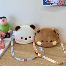 绒艺轩毛绒玩具厂 轻松熊包包