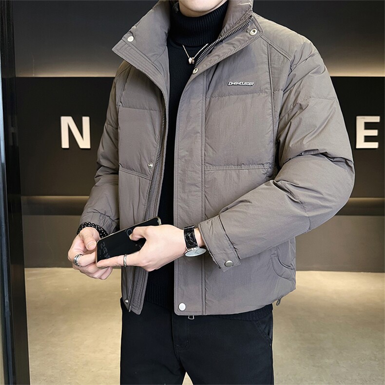 标50绒店主风2025新款男士立领短款羽绒服外套B328-7915-P215,男装羽绒服,电商B328