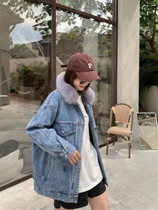 羽绒真毛领派克图片