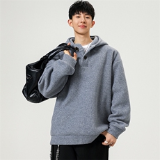 重磅加厚摇粒绒半开衫带帽卫衣W870-P57，男装卫衣，星座210-1