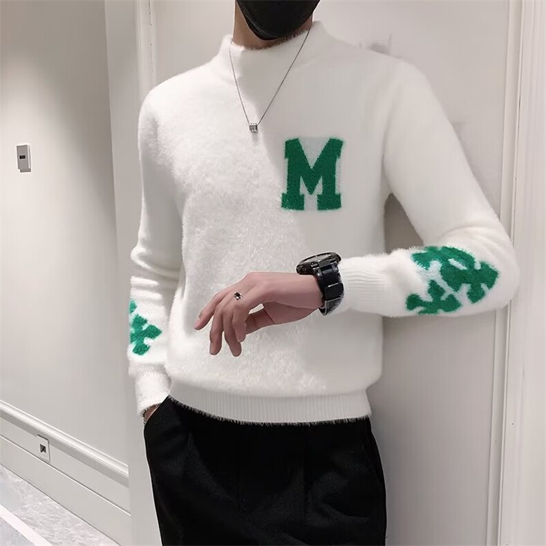 半高领毛衣男潮牌韩版痞帅线衣秋季休闲内搭打底针织衫S579/P64,男装针织衫/毛衣,星座506