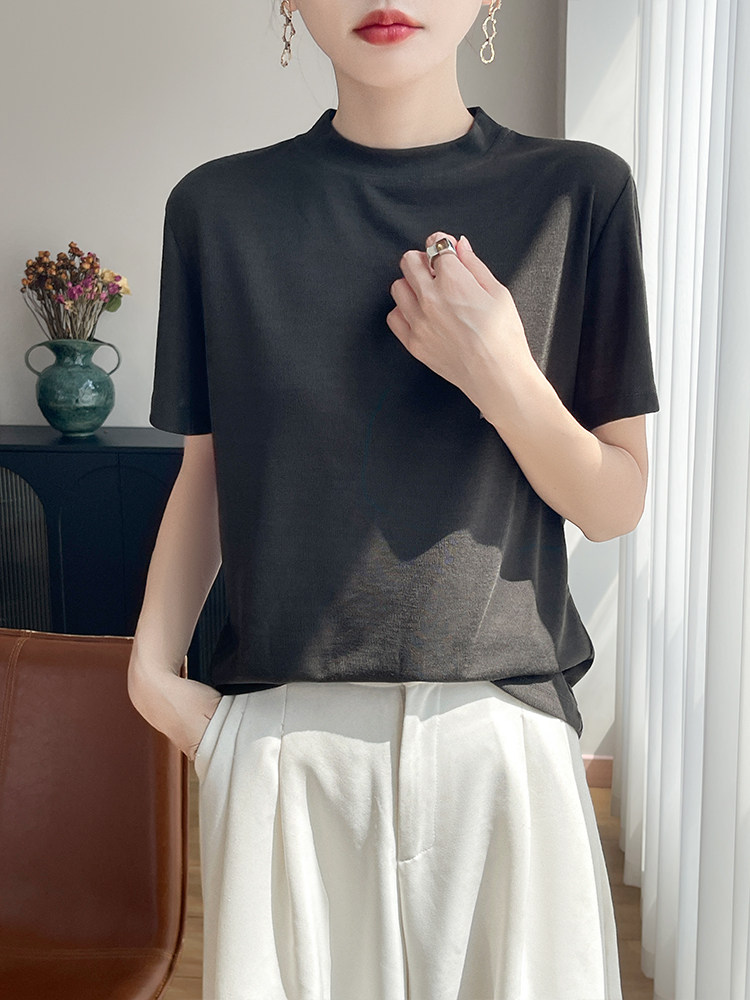 2025秋冬百搭时尚加厚半高领打底，女装针织衫/毛衣，羊特美羊绒