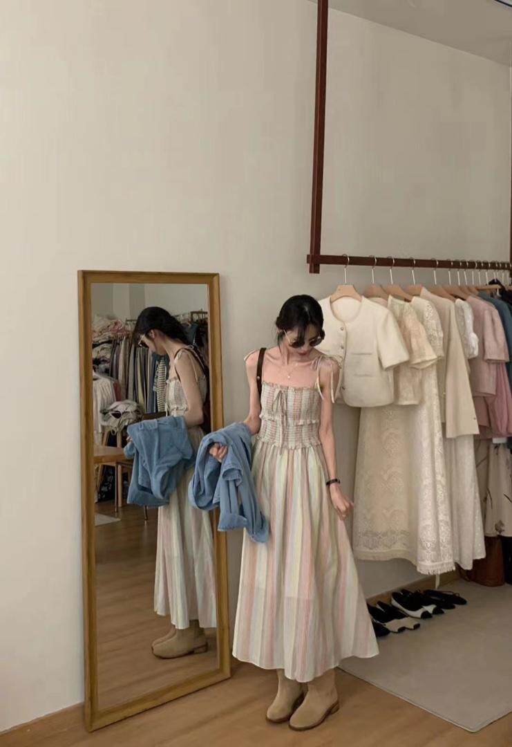 火爆补单吊带裙，女装背心吊带，唇蔻