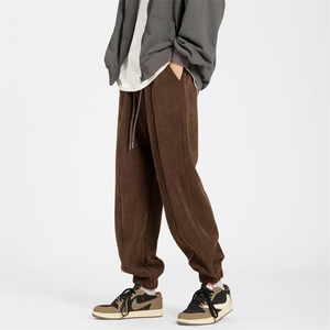 冬季重磅加绒加厚拼接束脚休闲裤M~5XL XZ604-KG49-P65控78图片
