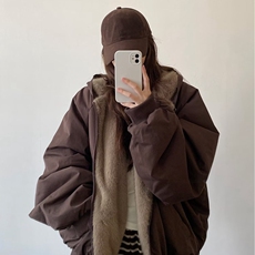 美式复古座山雕短款连帽毛领棉服女冬派克服棉衣外套，男装棉衣，星座218-8