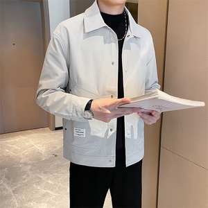 轻熟风~ 夹克上衣外套翻领简约款 JK8467-P90图片