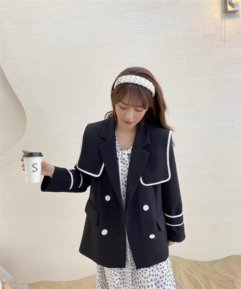 韩式大版气质撞色西装，女装西装，Balance Studio(2F)