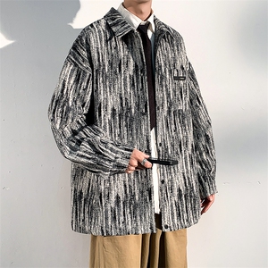 JK7302-P65春秋季新款现货扎染牛仔夹克男外套图片