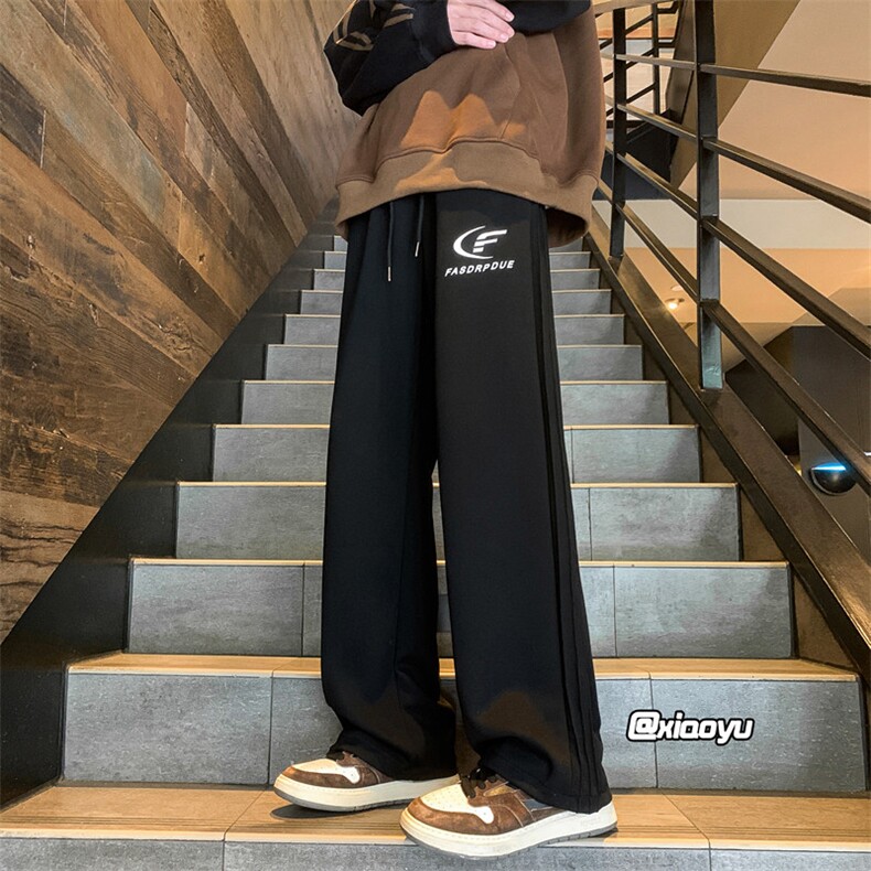 XZ616秋季新款印花卫裤折皱设计感休闲裤TY970M-5XLP45控58,男装休闲裤,星座512A（原616）