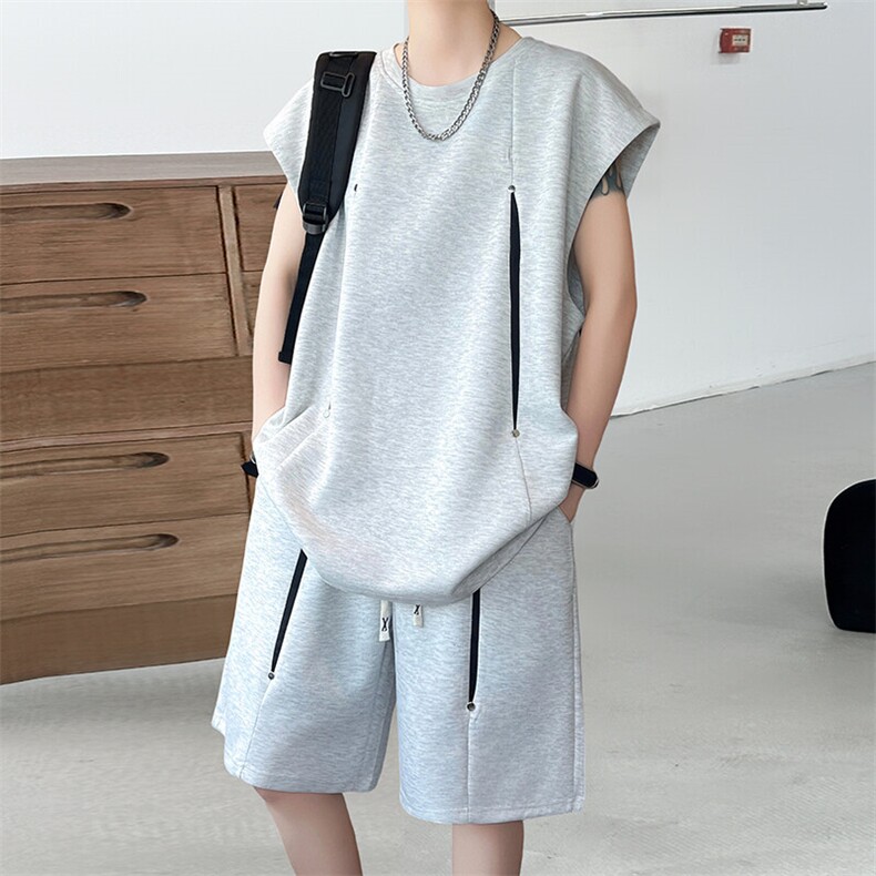 XZ210-1-2568-P50夏季短袖套装男,男装T恤,星座210-1