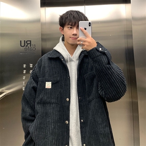 春款灯芯绒外套 多口袋潮牌休闲夹克 M17 P85图片