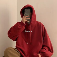 350g华棉潮牌印花连帽卫衣男女休闲春秋宽松时尚上衣5179-P43网图，女装卫衣/绒衫，电商B245