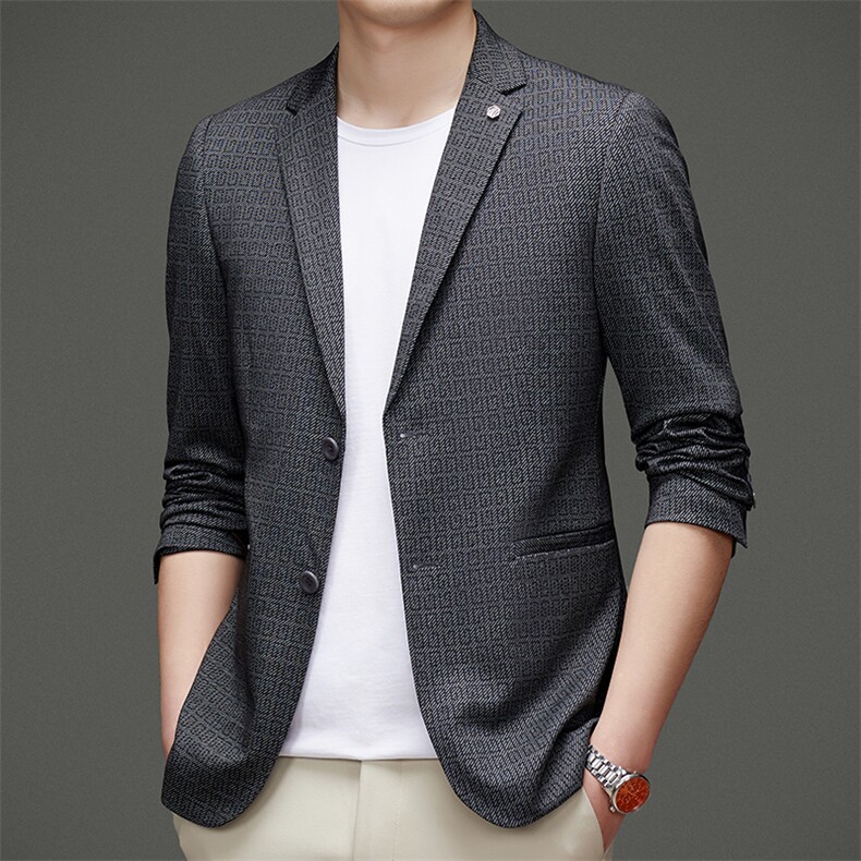 DJ2203钱塘2020-3中年男士秋冬季新款时尚休闲简约西服P147,男装西服,钱塘207-3