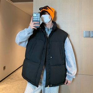 冬季加厚棉马甲男士休闲棉背心立领潮流青年纯色A266-WMJ8633-P45图片