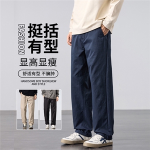 2025秋冬季男士冲锋裤直筒宽松户外工装裤阔腿休闲长裤子M565-P40图片
