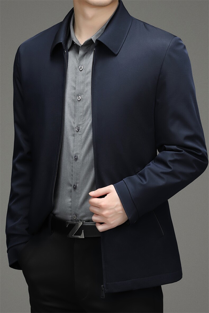 男士加厚保暖羽绒服冬季新款商务休闲上衣中青年加厚保暖鹅绒外套,男装羽绒服,电商B212（原钱塘6029）