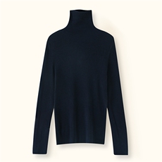 2025年秋季套头高领长袖时尚百搭通勤简约休闲，女装针织衫/毛衣，万禾羊绒