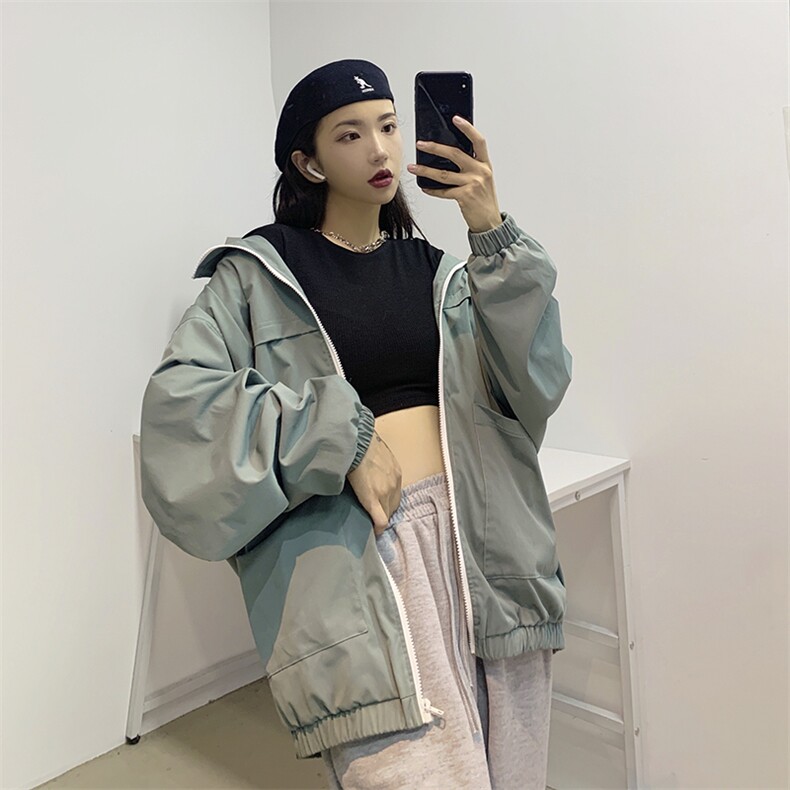 518-J秋季中性夹克男女港风外套潮流百搭,男装夹克,星座507