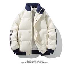 ！2025冬季男士潮流撞色立领棉衣加厚棉服MY200特P70，男装棉衣，电商B220