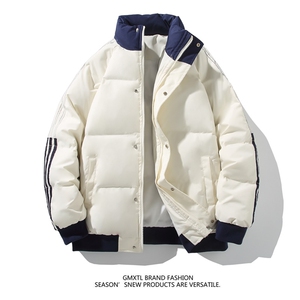 ！2025冬季男士潮流撞色立领棉衣加厚棉服MY200特P70图片