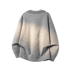 【高质量】假两件V领针织衫潮牌毛衣高街设计感套头线衣GT49-P75，男装针织衫/毛衣，电商B245