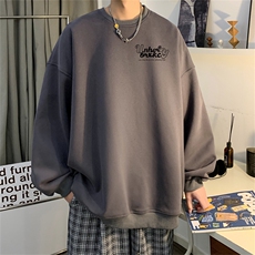 24秋季新款320G华棉圆领卫衣面布棉WH3241-P35控58，男装卫衣，电商B370