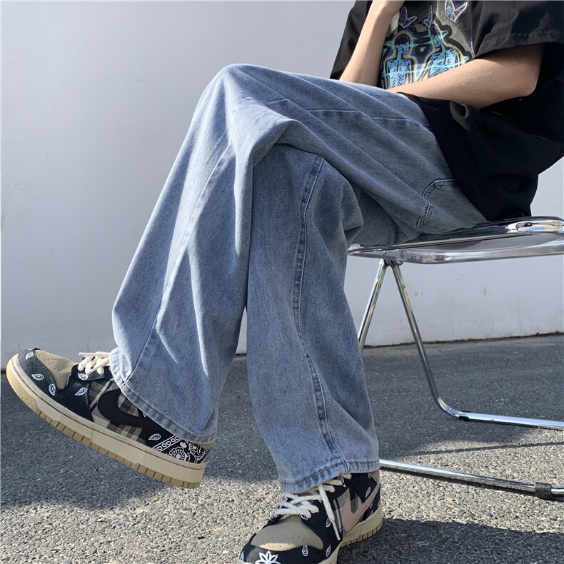 潮流纯色宽松百搭牛仔裤ZK892-P50,男装牛仔裤,星座313A(原308A-2)