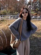 2025年秋季单件时尚不都是通勤简约休闲，女装羊毛衫，恩泰羊绒