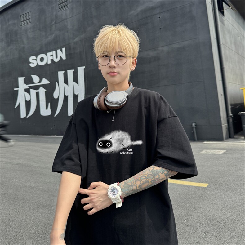 220G夏季新款纯棉圆领短袖T恤DT451-特P19控38,男装T恤,电商B370