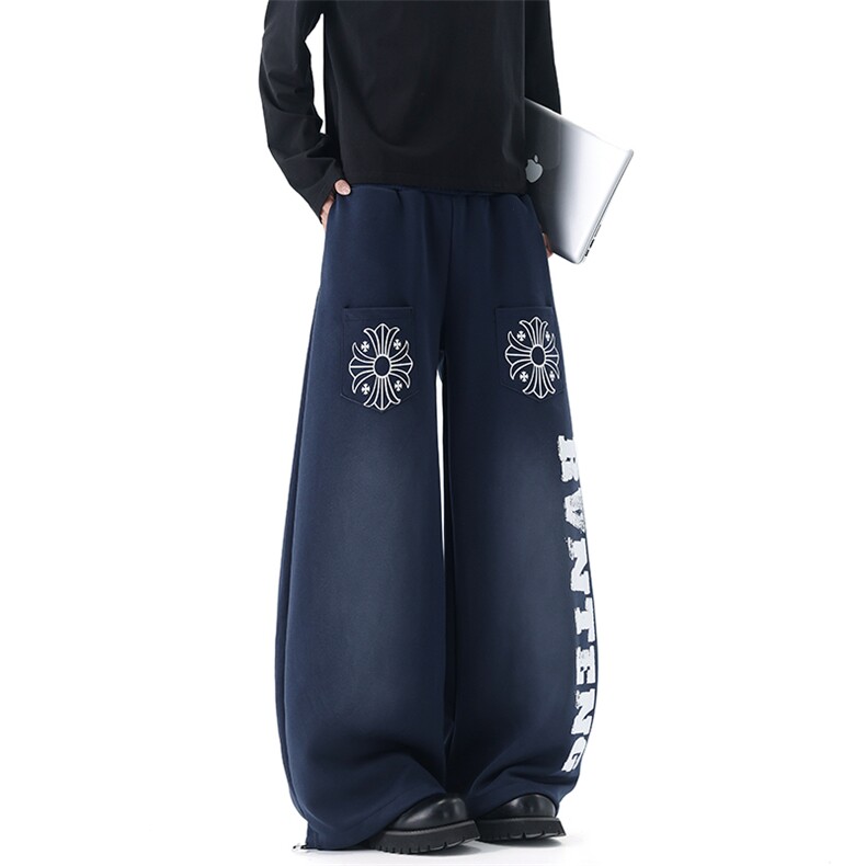 【现货】XZ1218BKG3068特价P44双裤头做脏印花卫裤，男装休闲裤，星座1218（原611-3）