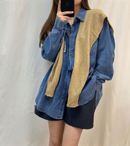 披肩牛仔衬衣,其它,MISSYOU